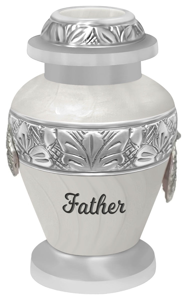 Wings of an Angel White Keepsake Urn - Engraving Option 