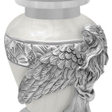 Wings of an Angel White Keepsake Urn - Engraving Option 