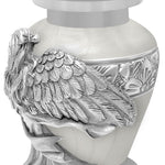 Wings of an Angel White Keepsake Urn - Engraving Option 