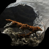 Romance of Wolves Lucite Art Cremation Urn