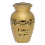 Running Wolf Brass Mini Keepsake Urn
