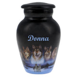 Five Wolves Moon Mini Urn - Love Charms™ Option