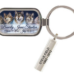 Wolf Moonlight Keychain Urn