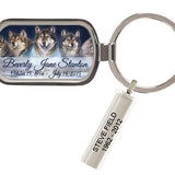 Wolf Moonlight Keychain Urn