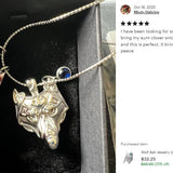Wolf Jewelry Ash Cremation Urn - Love Charms™ Option