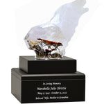 Romance of Wolves Lucite Art Cremation Urn