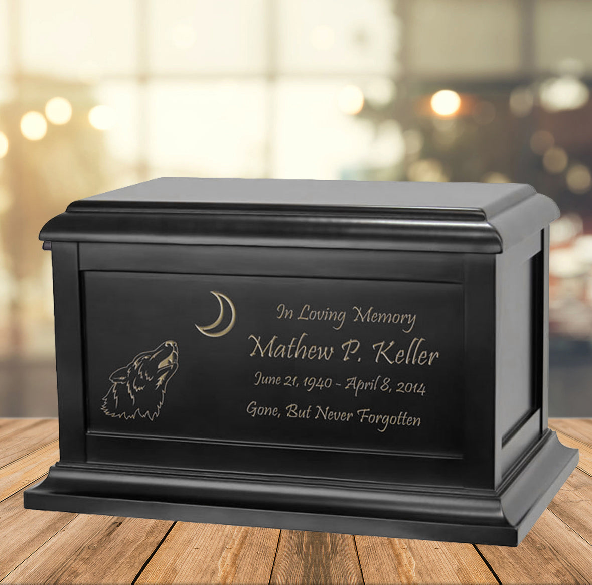 Wolf's Wilderness Cremation Urn