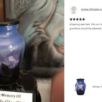 Winter Wolf Moon Mini Urn - Love Charms™ Option