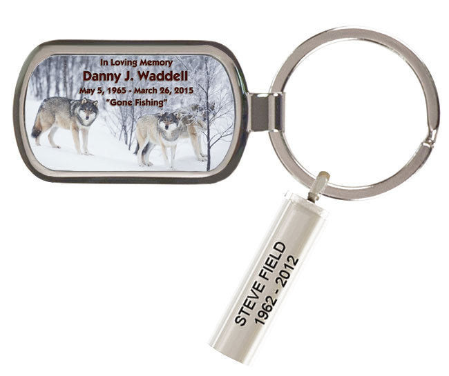 Wolves Keychain Urn