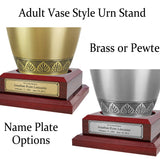 Wood Urn Base