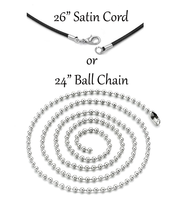 Bullet Cherry Cremation Necklace Urn  - Love Charms Option