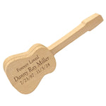 Acoustic Guitar Keepsake Urn & Stand - Bonus Heart Guitar Pick - Engraving Option