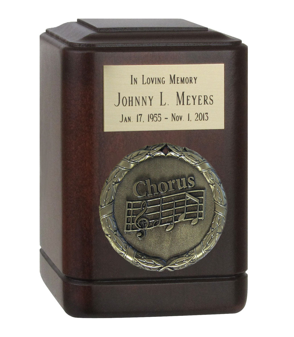 Chorus & Singing Wood Keepsake Urn