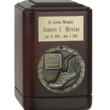Running & Track Wood Keepsake Urn