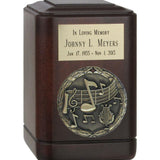 Musicians Wood Keepsake Urn