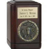 Track & Field Wood Keepsake Urn