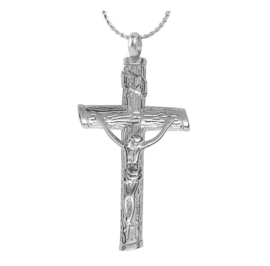Unisex Wooden Cross Pendant Urn - Love Charms™ Option