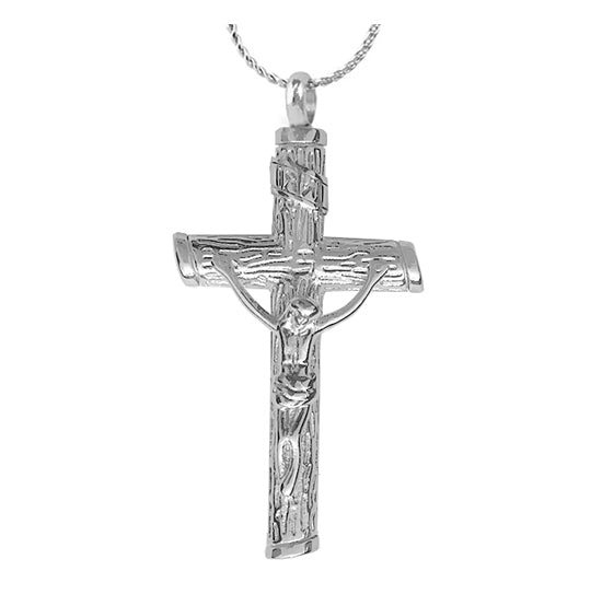 Unisex Wooden Cross Pendant Urn - Love Charms™ Option