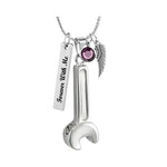 Workshop Wrench Ash Pendant Urn - Love Charms Option