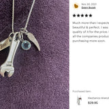 Mechanics Wrench Stainless Ash Urn - Love Charms™ Option