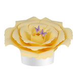 Golden Rose Peaceful Petal® Flower Water Burial Adult Urn - Purple Butterfly Option