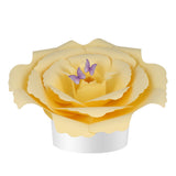 Golden Rose Peaceful Petal® Flower Water Burial Adult Urn - Purple Butterfly Option