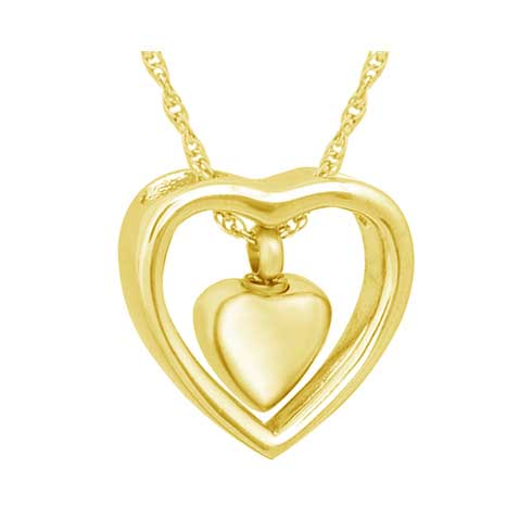 You Are In My Heart Necklace Slider Urn
