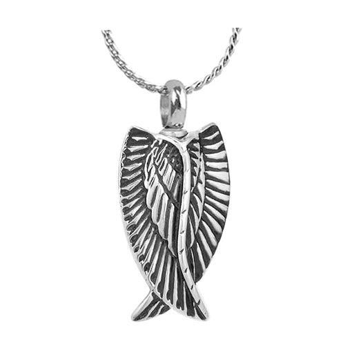 Loving Angel Wings Jewelry Urn - Love Charms Option