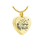 Your Wings Were Ready Gold Ash Urn - Love Charms™ Option