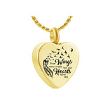Your Wings Were Ready Gold Ash Urn - Love Charms™ Option