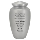 Your Wings Were Ready Pewter Adult Cremation Urn - Tribute Wreath™ - Pro Personalization - Burial Vault Option