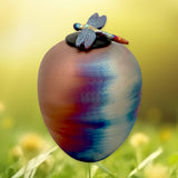 Dragonfly Raku Cremation Adult or Medium Urn - Engraving Personalization Option