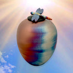 Dragonfly Raku Cremation Adult or Medium Urn - Engraving Personalization Option
