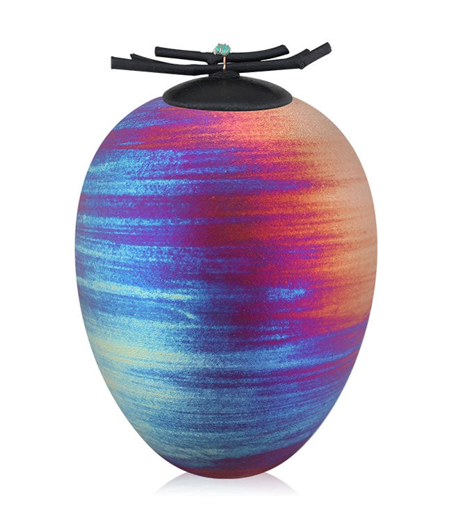 South Western Raku Youth Urn